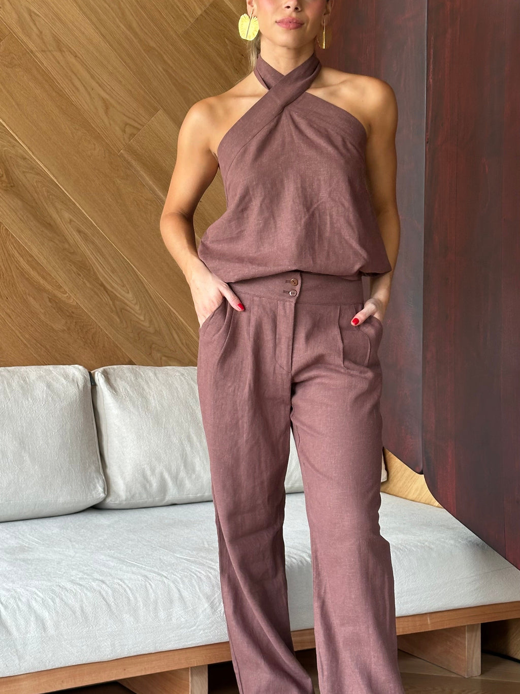 Pantalón Laura Lino