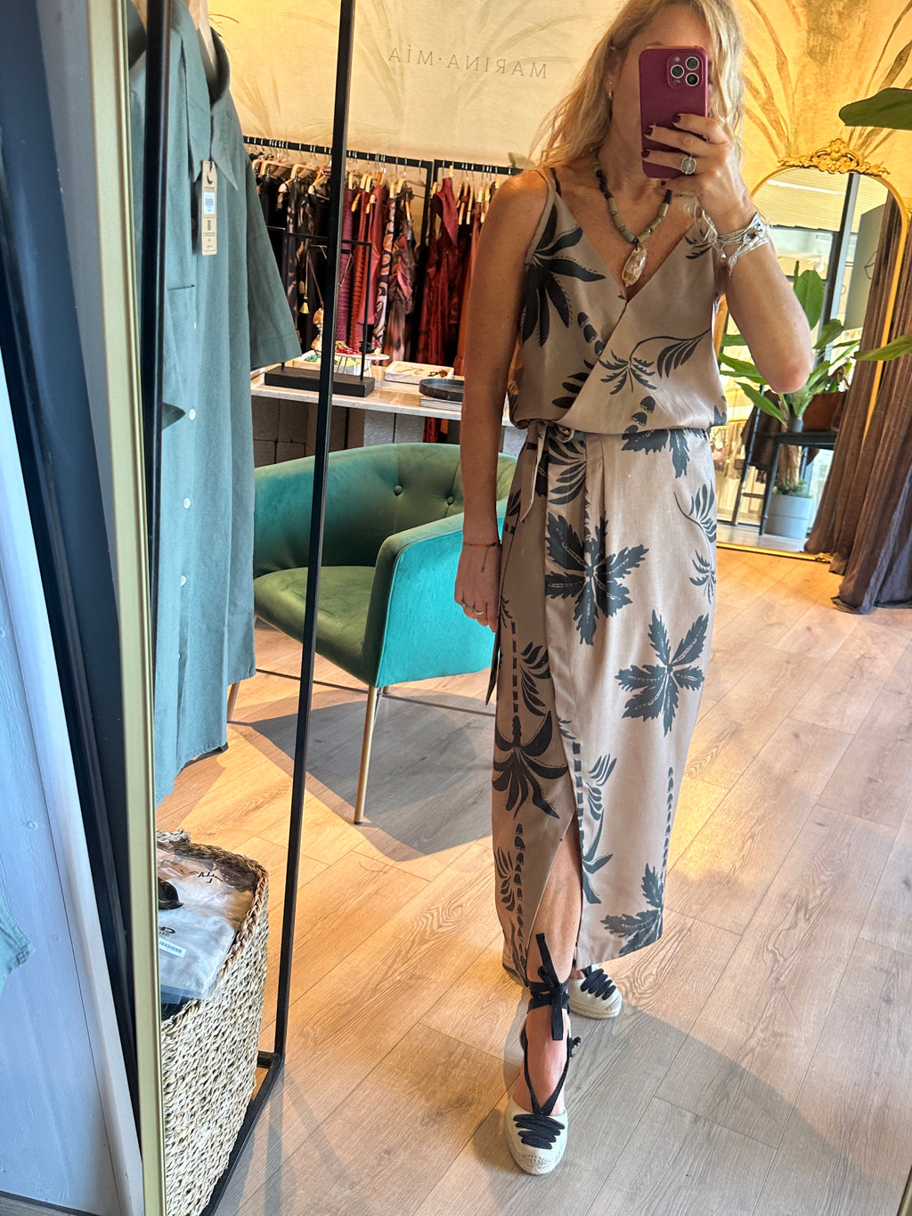 Falda Camila Pareo Estampada Denise Yates